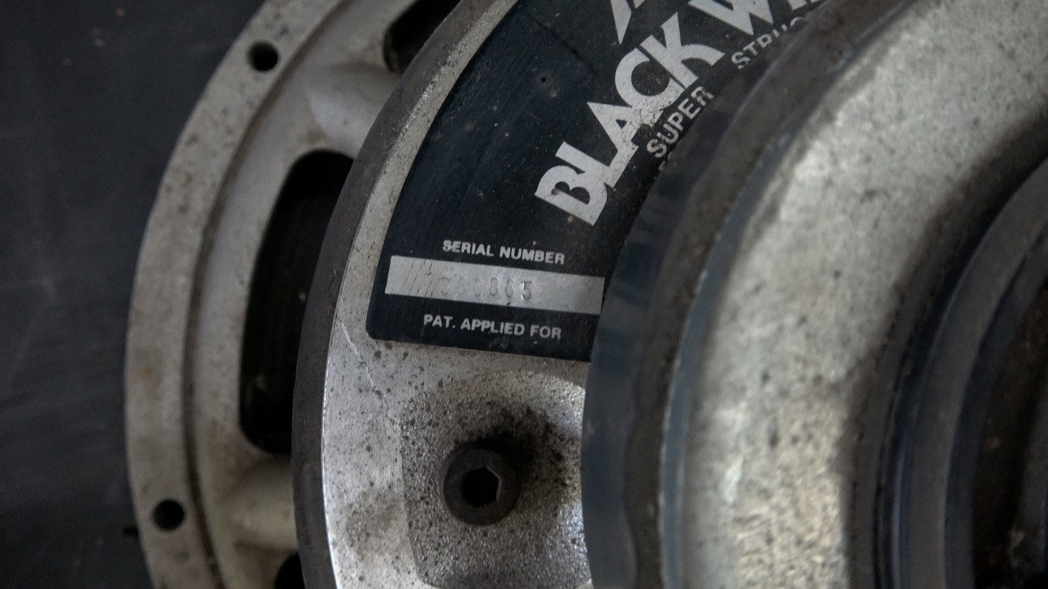 Black Widow serial number detail